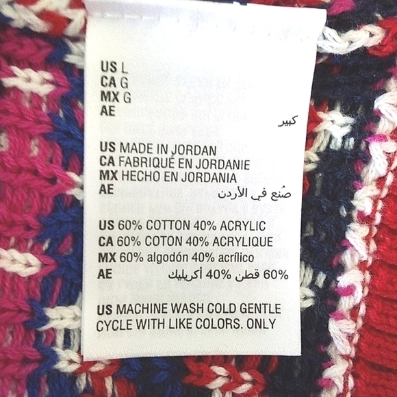 CHARTER Club Cable Yoke Knit Activewear Crew neck Pullover Size L - Picture 11 of 14